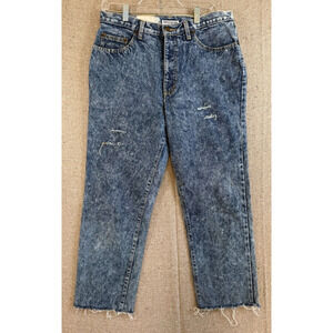 VTG Mens Sz 33 Guess Jeans Denim Pants Blue Georges Marciano Raw Hem‎ USA